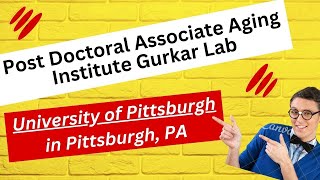 Post Doctoral Associate Aging Institute Gurkar Lab University of Pittsburgh in Pittsburgh PA [upl. by Rhine]