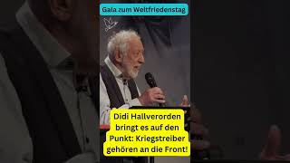 Didi Hallervorden ohne Frieden ist alles nichts quotKriegstreiber an die Frontquot satire short [upl. by Zaria248]