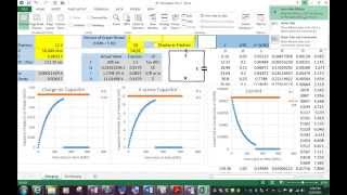 RC ChargingDischarging Excel Simulation [upl. by Laughton132]