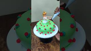 Doll Cake design youtubeshorts shortvideo trending dollcake dollcakedesign [upl. by Ellehsat]