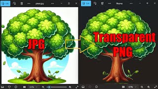 How to Convert JPG to Transparent PNG for Free [upl. by Yadrahs676]