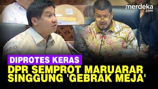 DPR Semprot Menteri Maruarar Protes Keras Aksi Viral Gebrak Meja di Rapat Kementerian [upl. by Dagna412]