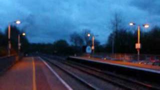 34067 Tangmere and 70013 Oliver Cromwell storm Tiverton Parkway on the Great Britain 2 [upl. by Ingeberg821]