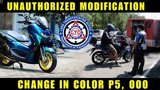 LTO CHANGE COLOR MODIFICATION  5K PENALTY [upl. by Seldon]