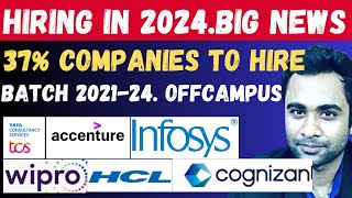 🔴Big News  HIRING in 2024 OFFCAMPUS  Top MNCs to Hire Candidates [upl. by Jammie559]