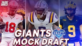 New York Giants 2024 Mock Draft [upl. by Zetra]