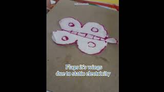 Fun way to explore static electricity scienceexperiment shortsvideo mellowworldkids [upl. by Atirabrab466]