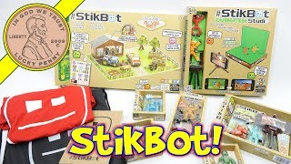 Stikbot Toy Extravaganza StikGorilla  StikCow Pets amp Huge Stikbot Farm Movie Set [upl. by Itsim]