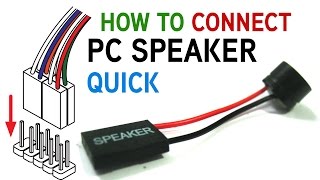 How to Connect a PC Speaker to Your Motherboard [upl. by Gradeigh]