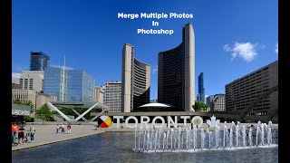 Photoshop  Merge Multiple Photos With Photomerge [upl. by Aloap367]