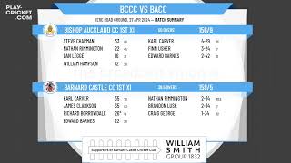 Barnard Castle CC 1st XI v Bishop Auckland CC 1st XI [upl. by Takara]