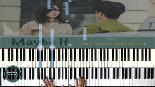 Maybe If  Our Beloved Summer OST   BIBI  Piano Tutorial OST [upl. by Schwitzer]