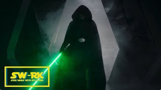 EPIC FORCE THEME Luke Skywalker entranceMandalorian S2 Finale FORCE THEMEMusic wcommentary [upl. by Hewes]