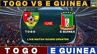 Togo Vs Equatorial Guinea Match Today  TOG Vs EQU Live Football Match 2024 [upl. by Sephira]