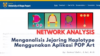 POP ART Network  Menganalisis Jejaring Haplotype Menggunakan Aplikasi Pop Art [upl. by Nomi]