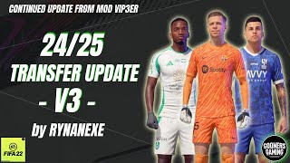 FIFA 22 SQUAD UPDATE 2425 by RYNANEXE for MOD VIP3ER NO EEP MOD  TUTORIAL INSTALL fifa22 [upl. by Eenal928]