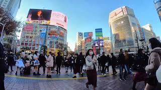 渋谷駅の東横線ホームからハチ公前広場へ（2021年11月28日） [upl. by Eahsal]