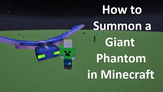 How to Summon a Giant Phantom in Minecraft [upl. by Aled]