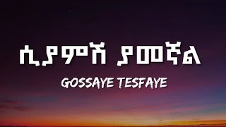 GOSSAYE TESFAYE  SIYAMSH YAMEGNAL LYRICS  ጎሳዬ ተስፋዬ  ሲያምሽ ያመኛል  ETHIOPIAN MUSIC [upl. by Vallery378]