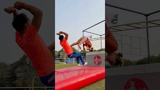 Amazing shorts ytshorts gymnast parkour couplegoals viralvideo [upl. by Chaffinch]