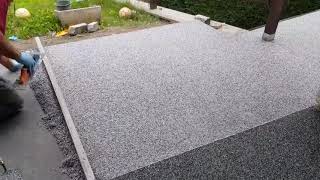 Pebble Floor Stone Pavement Coating Epoxy Resin Supply From Factory [upl. by Isyak]