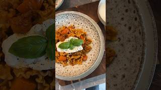 Pumking Beef Bolognese homemadefood comfortfood food homemade cooking recipe [upl. by Kendry945]