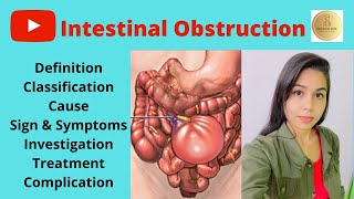 Intestinal obstruction in Hindi Definition Cause Symptom Investigation Tt DrShipra Mishra [upl. by Ibib730]