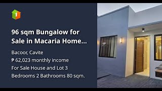 96 sqm Bungalow for Sale in Macaria Homes Molino Bacoor Cavite [upl. by Garrik]