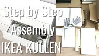 IKEA KULLEN 6 DRAWER ASSEMBLY  Ikea Kullen Unboxing  Ikea Kullen Step by Step Assembly [upl. by Agarhs]