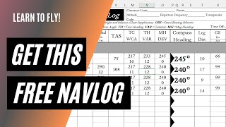 Use This Excel NavLog for Your Cross Country Flight Planning  VFR XC Navlog [upl. by Monk]