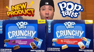 POP TARTS® CRUNCHY POPPERS REVIEW STRAWBERRY amp BROWNIE CRUNCH [upl. by Devina537]