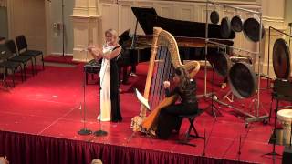 Gabriel Fauré  Morceau de concours for Flute and Harp 1898 BCMF 2014 [upl. by Parris648]