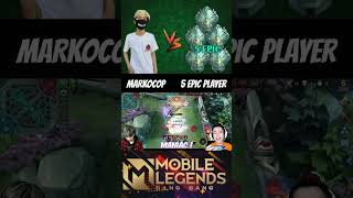 Markocop vs 5 epic players🔥 1v5 Markocop Aldous op savage🔥 markocop aldous mlbb shorts [upl. by Weide533]