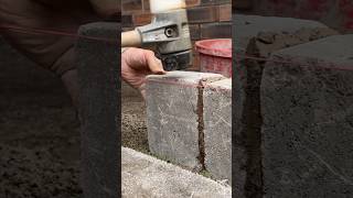 Setting kerbs See linked video for full job construction kerbs garden siteprep siteworks [upl. by Nared]