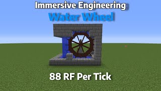 How To Setup A Water Wheel Power System In Immersive Engineering [upl. by Nodyarg]