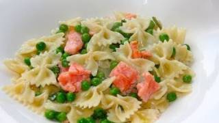 pasta met gerookte zalm [upl. by Lawlor]