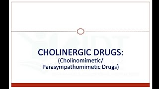 Cholinergic drug CholinomimeticsParasympathomimetics Pharmacology [upl. by Naerda]