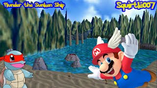 01 PLUNDER THE SUNKEN SHIP JOLLY ROGER BAY SUPER MARIO 64 120 STAR LETS PLAY [upl. by Takeshi]