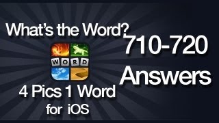 Whats The Word 4 Pics 1 Word Answers for iOS 710720 [upl. by Oigolue]