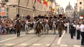 Belgische nationale feestdag  Militair Defilé van 21072015 [upl. by Areikahs]