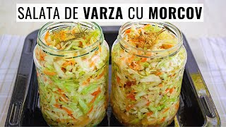 👍 Iarna scoți capacul și ai salata gata SALATĂ DE VARZĂ cu 🥕 morcov 🥕 și chimen la borcan [upl. by Ivette]