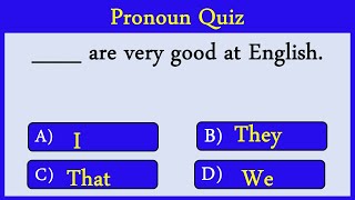 pronoun Quiz 1 CAN YOU SCORE 1515 [upl. by Ronel373]