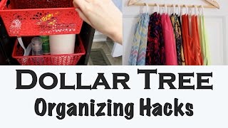 SPACESAVING DIYS  Dollar Tree Organizing [upl. by Armstrong]