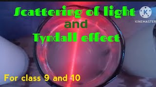 Scattering of lightTyndall effec Class 9 and 10 Ncert [upl. by Nihi402]