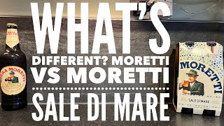 Birra Moretti Vs Birra Moretti Sale Di Mare  Birra Moretti Sale Di Mare Lager Review [upl. by Aem]