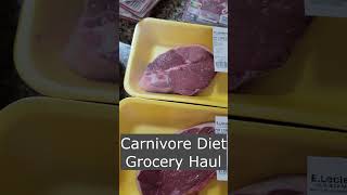 Carnivore Diet Grocery Haul weightloss carnivorediet ketocarnivore healthylifestyle carnivore [upl. by Neelyhtak]