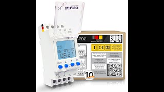 Euro EDTPD1 amp EDTPD2 Amazing time switch review programming user manual [upl. by Aevin949]