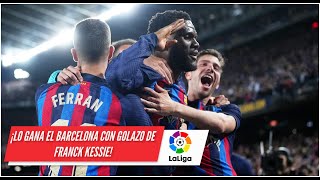 BARCELONA LO GANA con golazo de Franck Kessie que pone el 21 vs Real Madrid  La Liga [upl. by Wetzel]