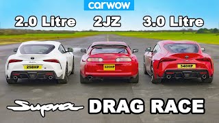 Supra DRAG RACE 30 v 20 v Mk4 [upl. by Werdma]