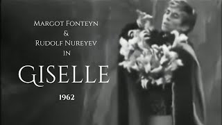 Rudolf Nureyev amp Margot Fonteyn Pas de Deux in GISELLE ballet Act 2 1962 [upl. by Alyose710]